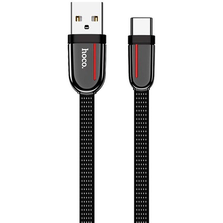 خرید و قیمت کابل تبدیل USB به تایپ سی هوکو مدل U74 طول 1.2 متر ا hoco U74grand usb to type-c charging data cable 1.2m | ترب