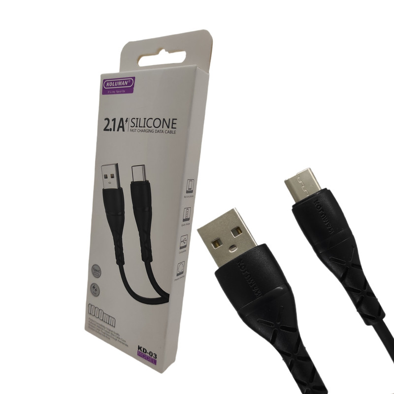 قیمت و خرید کابل تبدیل USB به microUSB کلومن مدل KD-2020 طول 1 متر
