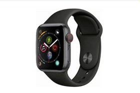 خرید و قیمت ساعت هوشمند اپل واچ سری 4 مدل 40mm ا Apple Watch Series 4 40mmSpace Gray Aluminum Case black Sport Band | ترب