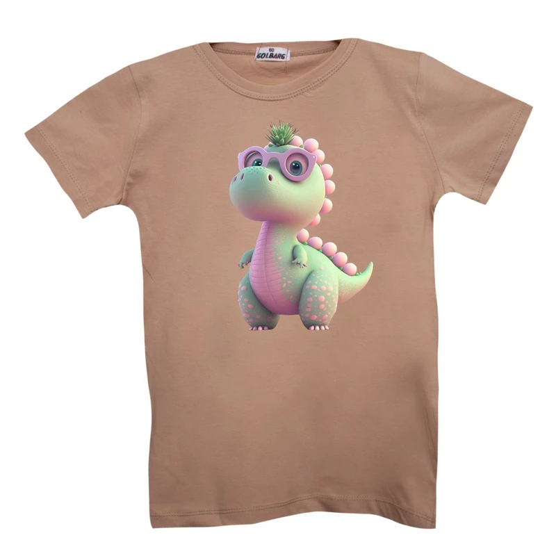 قیمت و خرید تی شرت آستین کوتاه بچگانه مدل دایناسور کد 7