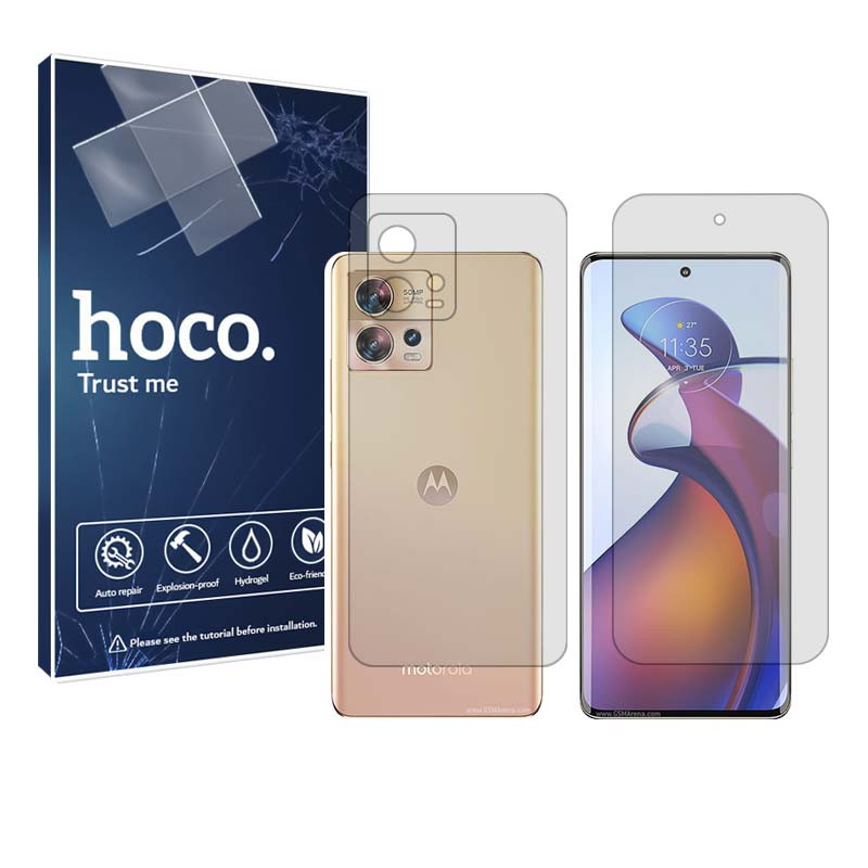 قیمت و خرید محافظ صفحه نمایش شفاف هوکو مدل HyGEL مناسب برای گوشی موبایلموتورولا Edge 30 Fusion به همراه محافظ پشت گوشی