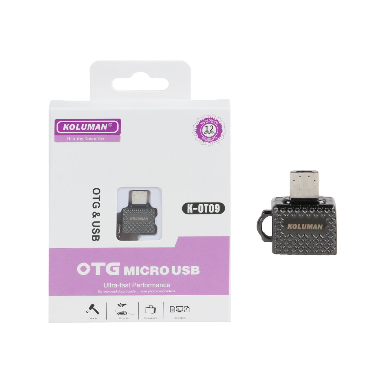 قیمت و خرید مبدل USB به MICROUSB کلومن مدل T9