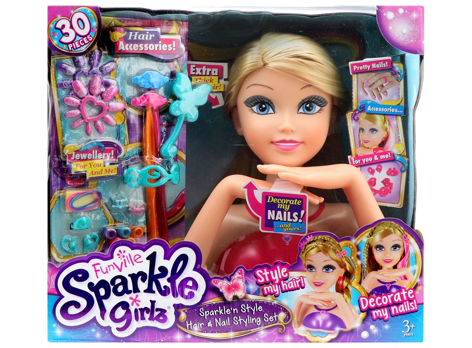 اسباب بازی فقط توی توی | TOY TOY - نیم تنه عروسک Sparkle Girlz مدل NailDesign