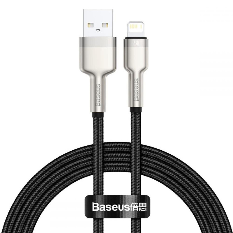قیمت و خرید کابل تبدیل USB به لایتنینگ باسئوس مدل METAL DATA طول 1 متر