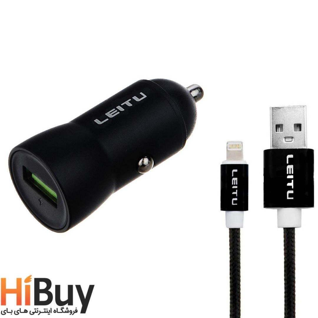 خرید و قیمت شارژر فندکی لیتو مدل LC-C12 به همراه کابل تبدیل USB-C ...