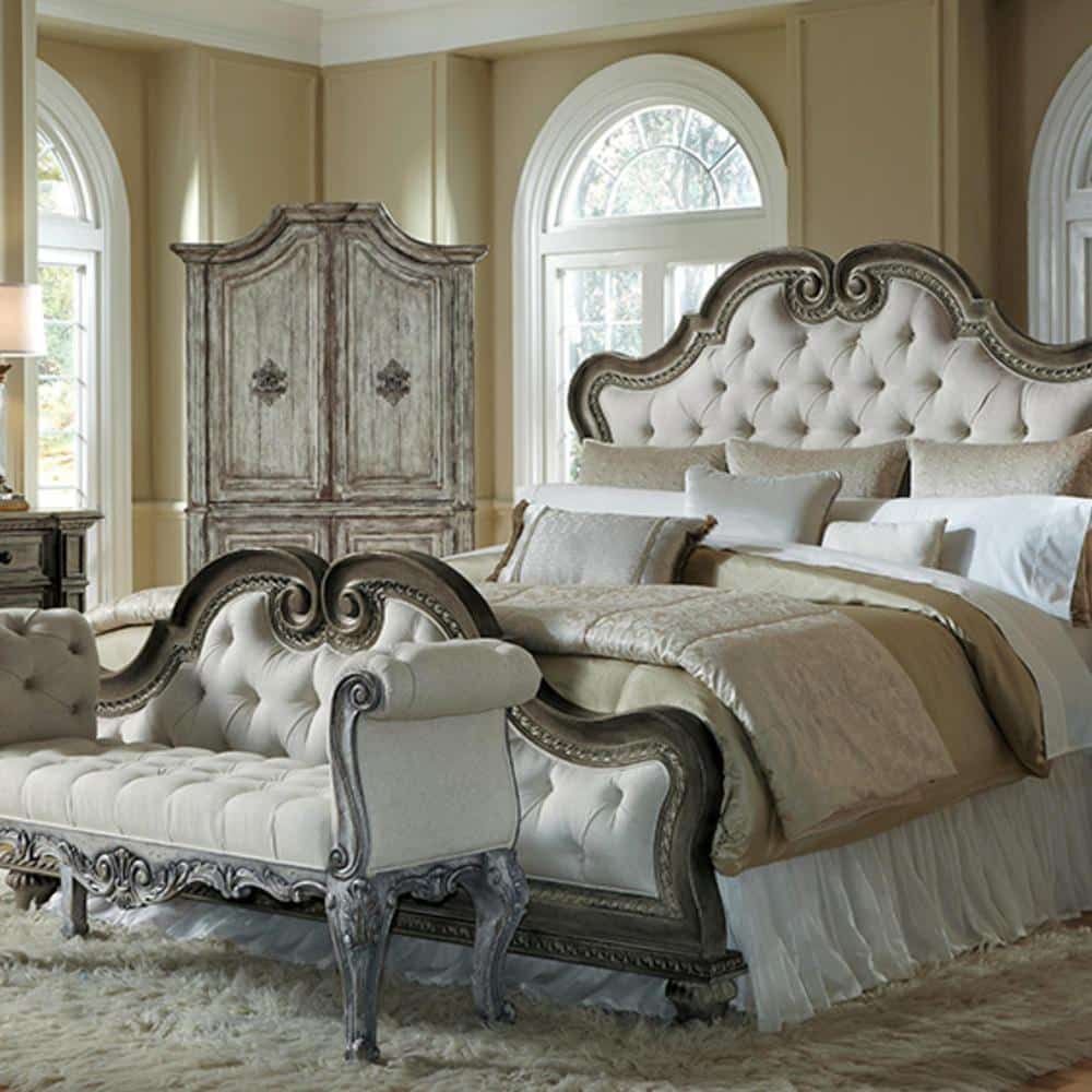 تخت خواب دو نفره کلاسیک مدل جورجینیو سایز 160 در 200 سانتیمتر - تا 20 درصدتخفیف در خوابکو