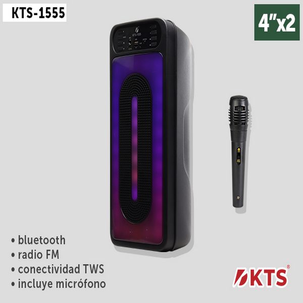 اسپیکر میکروفون دار KTS-1555 قابل حمل و زیبا - فروشگاه بجیک کالا