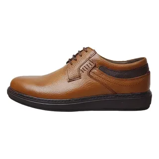 خرید کفش روزمره مردانه مدل چرم طبیعی کد 0033 رنگ عسلی در موری