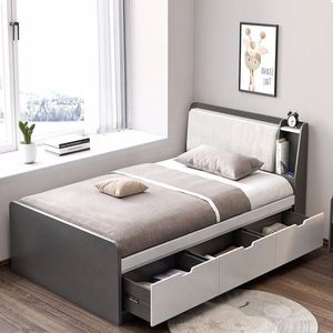 خرید و قیمت تخت خواب یک نفره مدل دکو سایز 120×200 سانتی متر - کاسپین