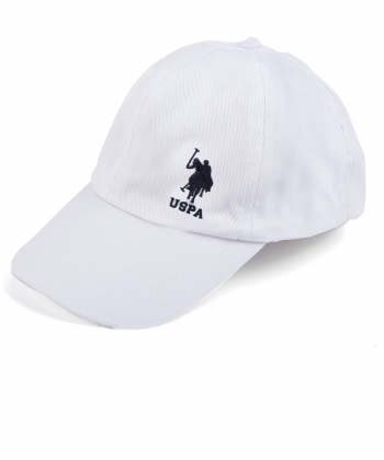 کلاه نقاب دار یو اس پولو US Polo کد 90312c1|رنگ سفید قهوه ای-بانی مد