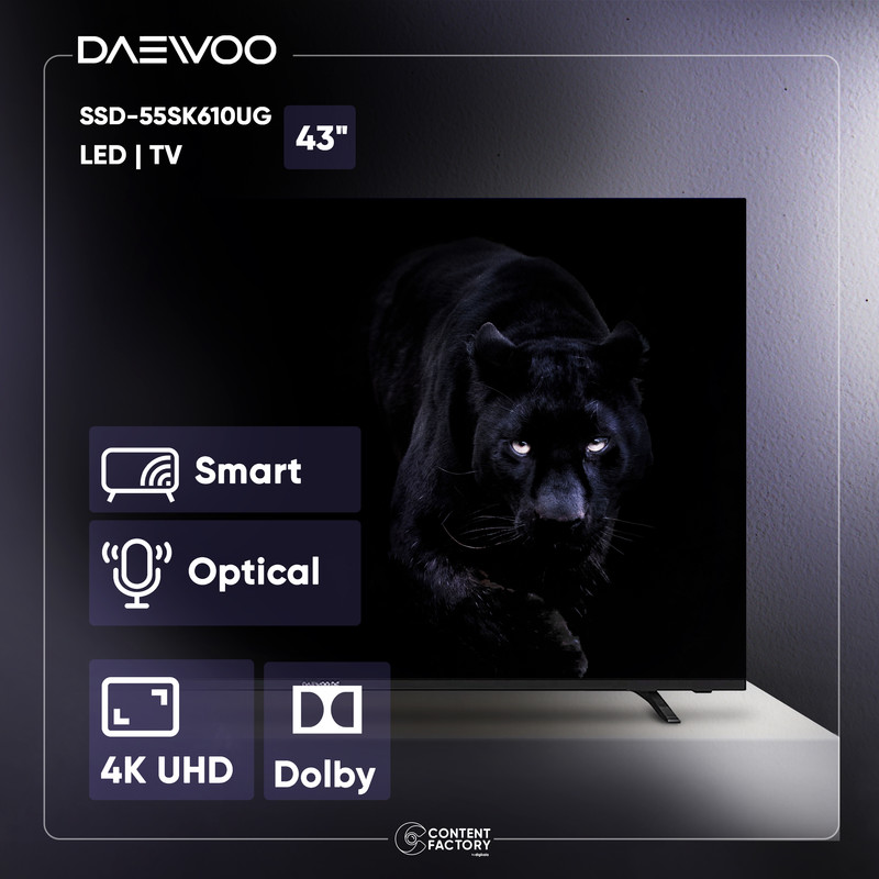 قیمت و خرید تلویزیون هوشمند ال ای دی دوو مدل DSL-55SU1710 سایز 55 اینچ