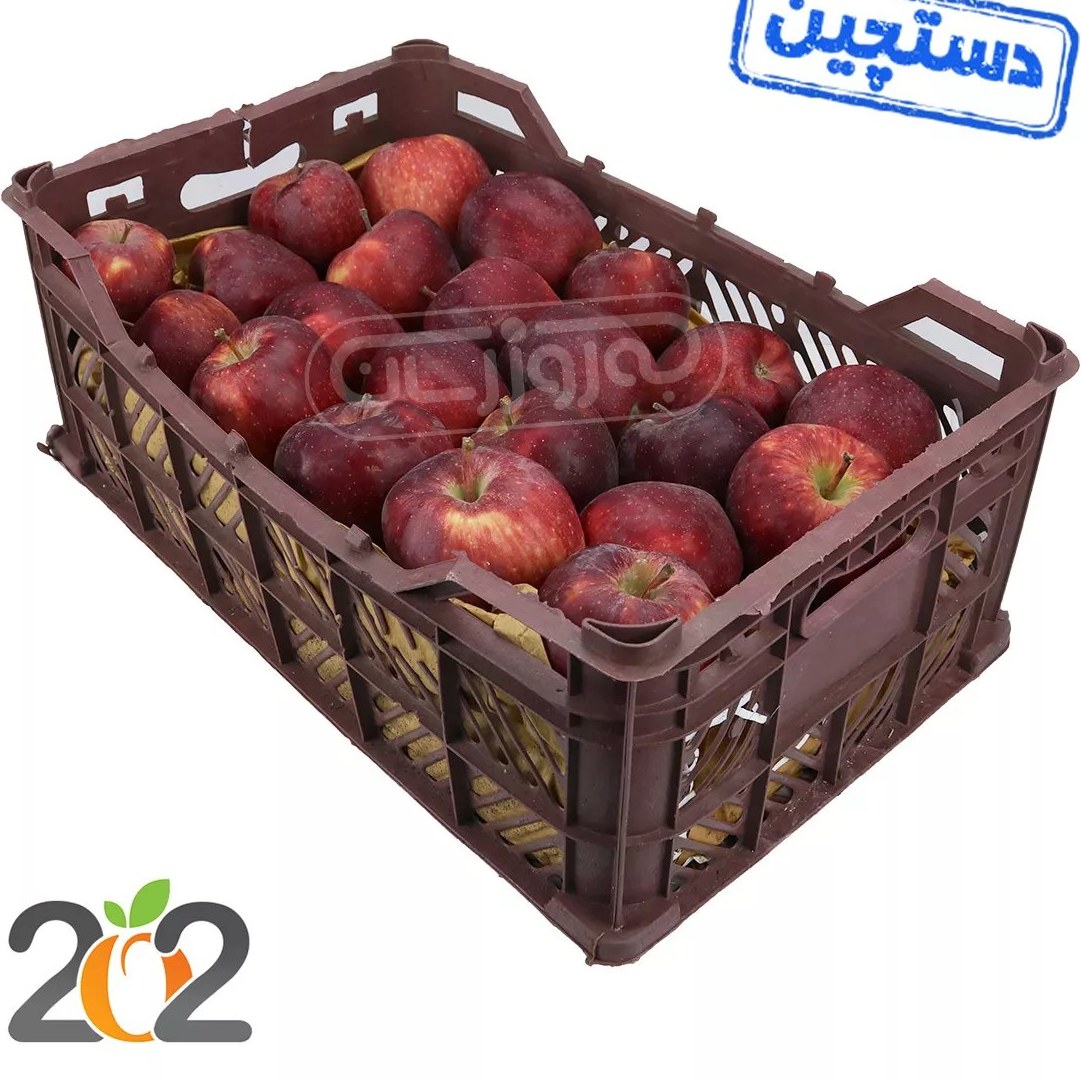 خرید و قیمت سیب قرمز دستچین سبدی برند 202 حدود 7 تا 8 کیلوگرم | ترب