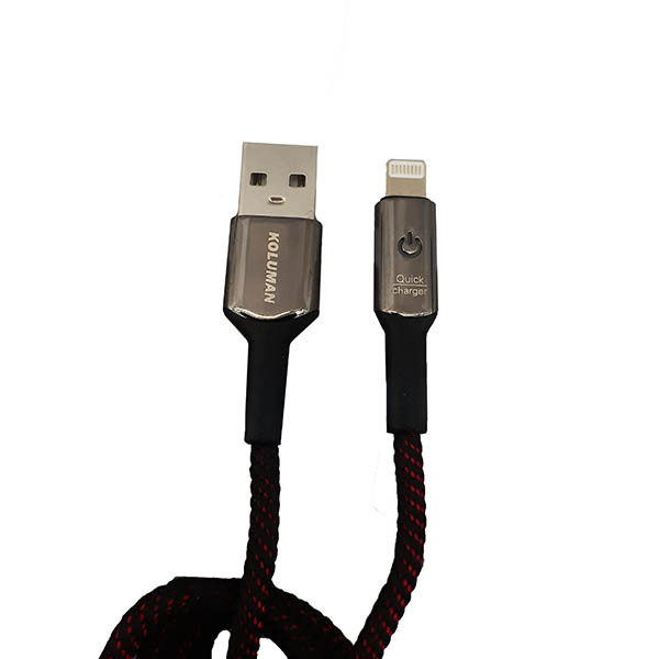 قیمت و خرید کابل تبدیل USB به لایتنینگ کلومن مدل kd-54 طول 1 متر