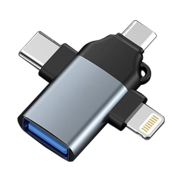 قیمت و خرید مبدل USB OTG به USB-C/ MICROUSB/ لایتنینگ مدل Fashion