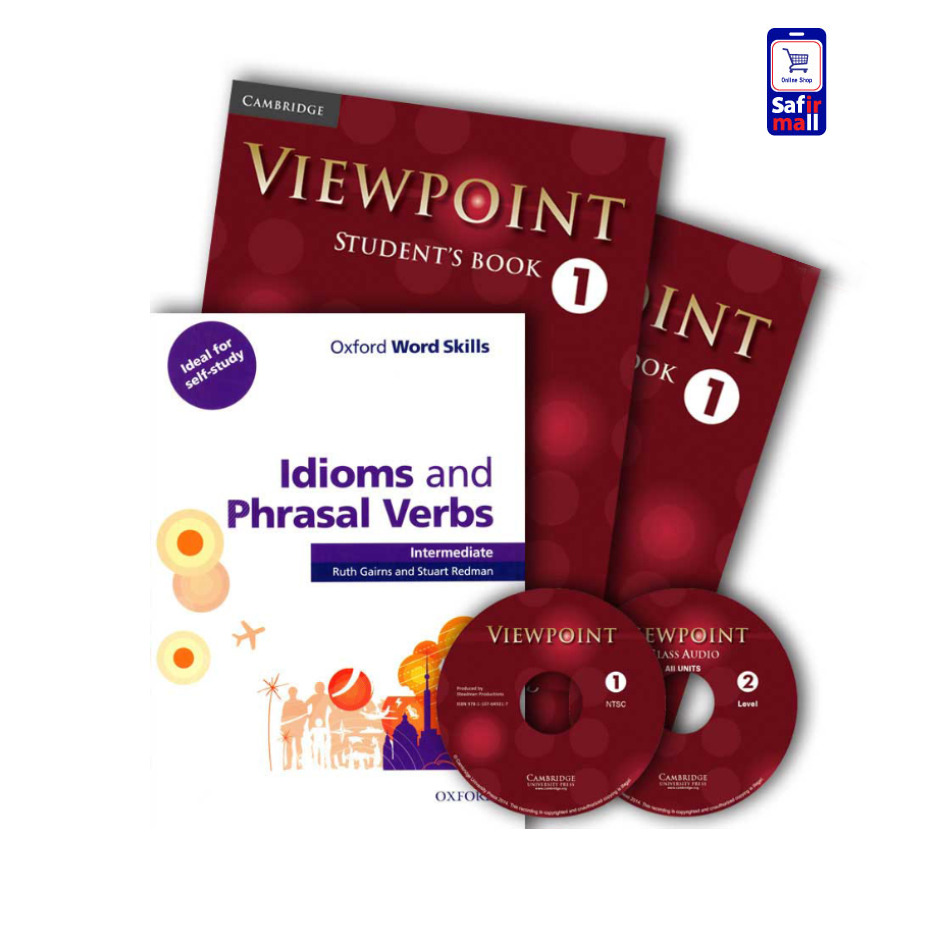 ViewPoint 1 + Idioms and Phrasal Verbs intermediate - پک ویوپوینت 1 وآکسفورد - فروشگاه اینترنتی سفیرمال