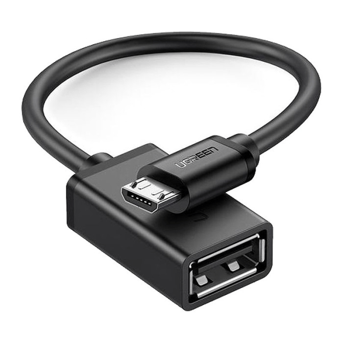 تبدیل Micro USB - OTG به USB 2.0 A سیم‌دار یوگرین مدل US133 - ایزی مارکت