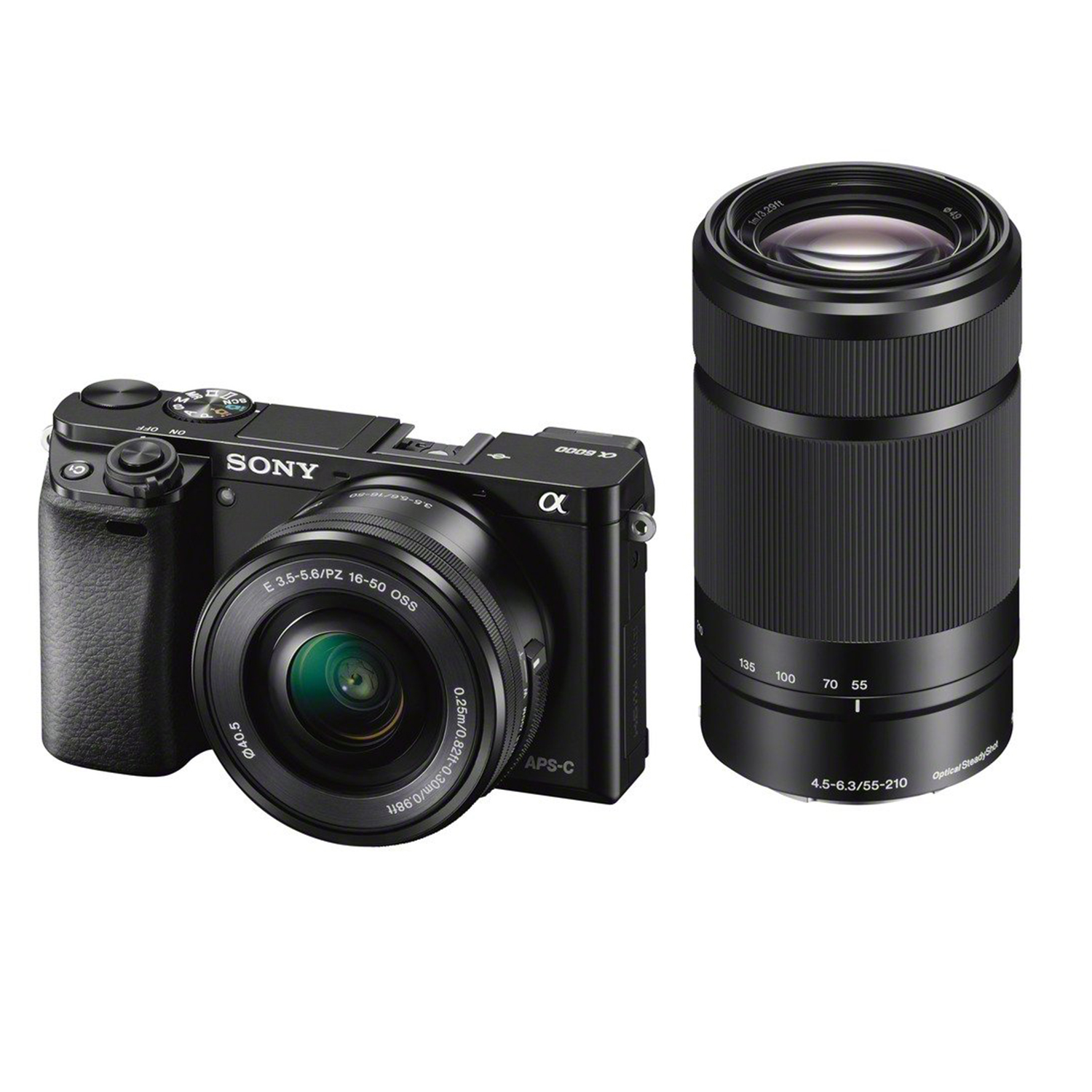 دوربین دیجیتال بدون آینه سونی مدل A6400 به همراه لنز 16-50 و 210-55 میلی متر- دیجی پرایم