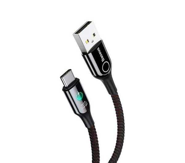 کابل تبدیل USB به USB-C باسئوس مدل C-Shaped CATCD طول 1 متر