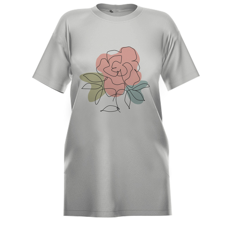 قیمت و خرید تی شرت لانگ زنانه مدل گل
