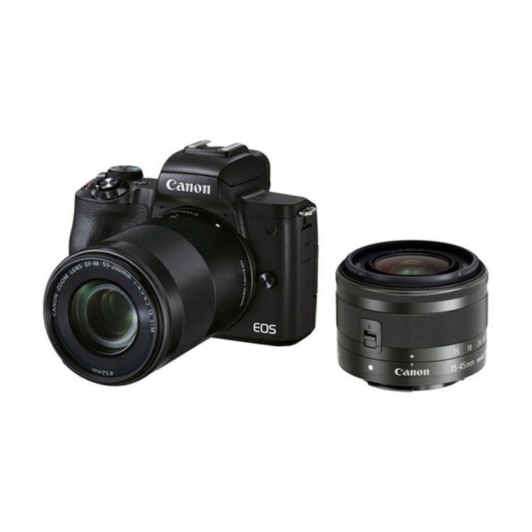 دوربین عکاسی کانن Canon EOS M50 Mark II(لنز۲۰۰-۵۵ و لنز۴۵-۱۵) | فروشگاهاینترنتی فلش شاپ