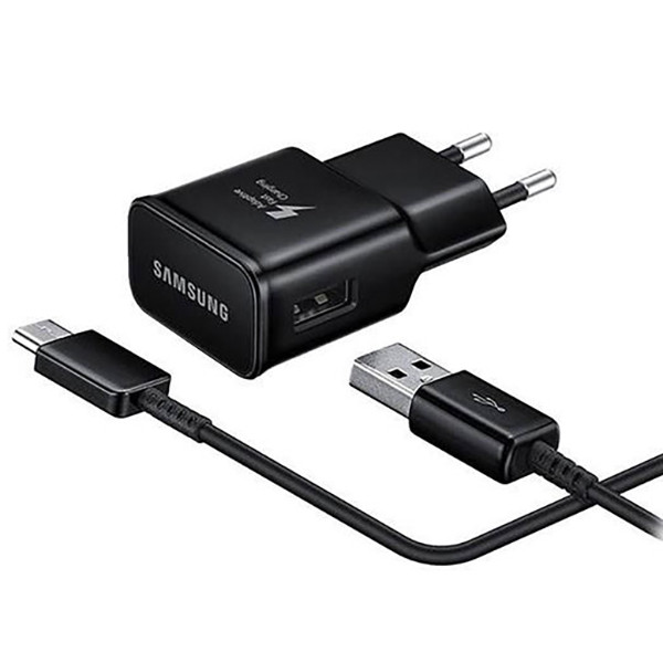 قیمت و خرید شارژر دیواری سامسونگ مدل EP-TA20EBECGWW به همراه کابل تبدیل USB- C