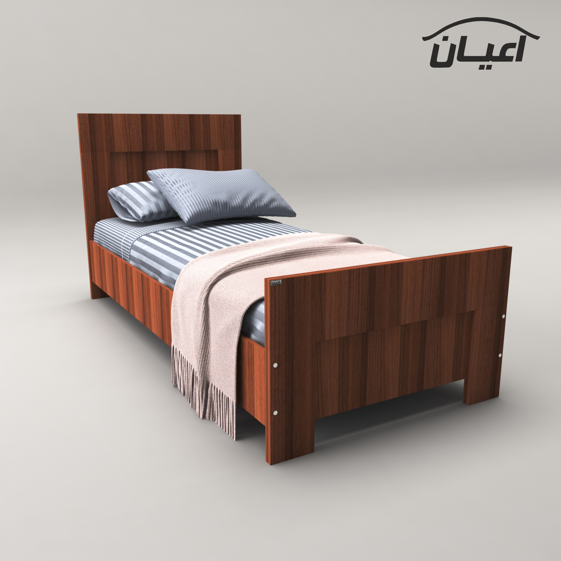 قیمت و خرید تخت خواب یکنفره اعیان مدل FH363 سایز 90x200 سانتی متر