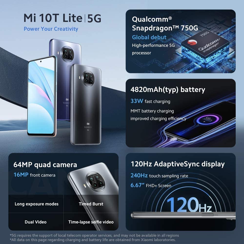 Amazon.com: Xiaomi Mi 10T Lite | 128GB ...