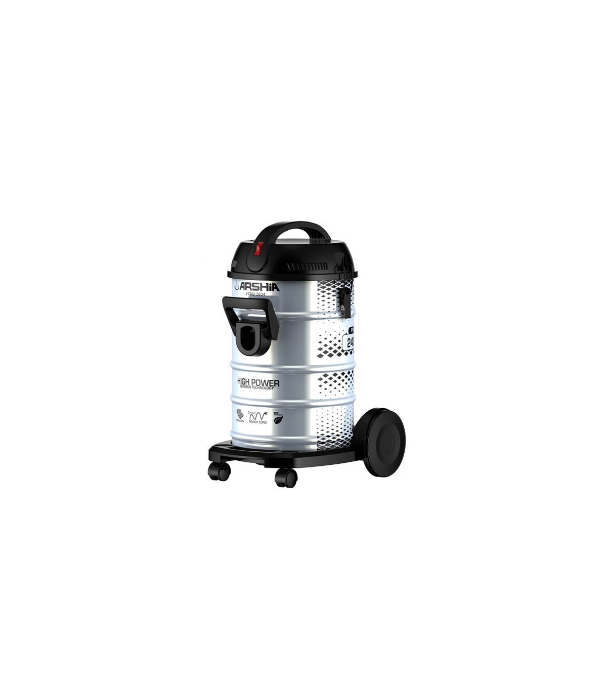 جاروبرقی سطلی 23لیتری عرشیا bucket-vacuum-cleaner-arshia-vc612-2603