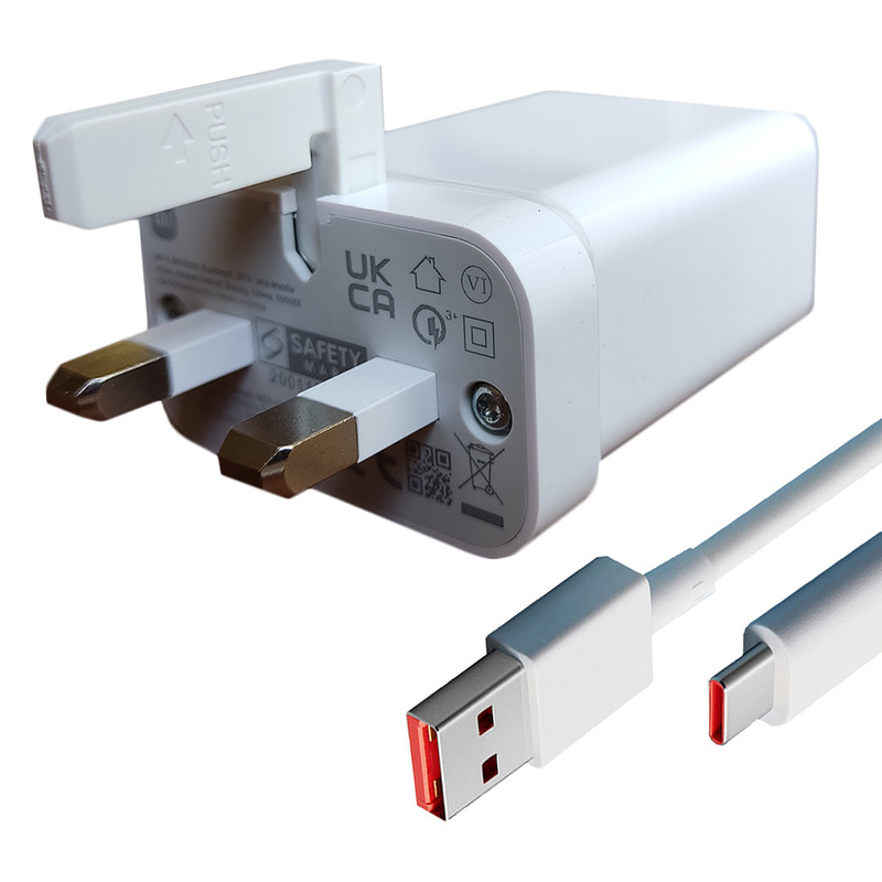 قیمت و خرید شارژر دیواری شیائومی مدل 22 وات به همراه کابل تبدیل USB-C