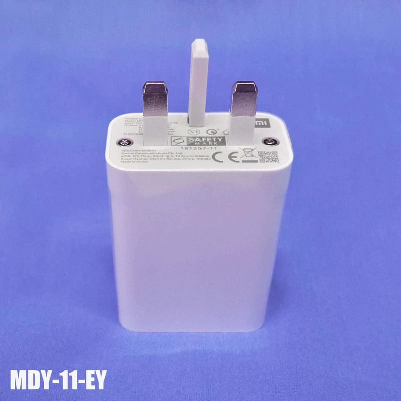 قیمت و خرید شارژر دیواری شیائومی مدل MDY-11-EY 3A 33V MAX به همراه کابلتبدیل USB-C