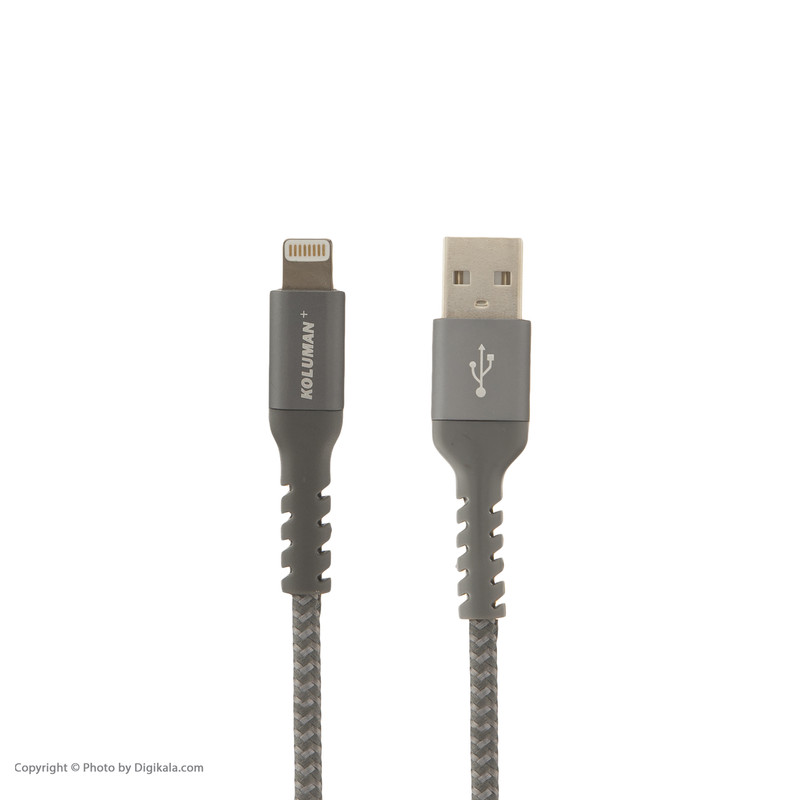 قیمت و خرید کابل تبدیل USB به لایتنینگ کلومن پلاس مدل +K1 طول 1 متر