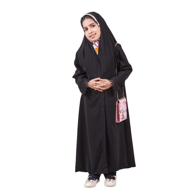 قیمت و خرید چادر ملی دخترانه حجاب فاطمی مدل اسود کد har1294