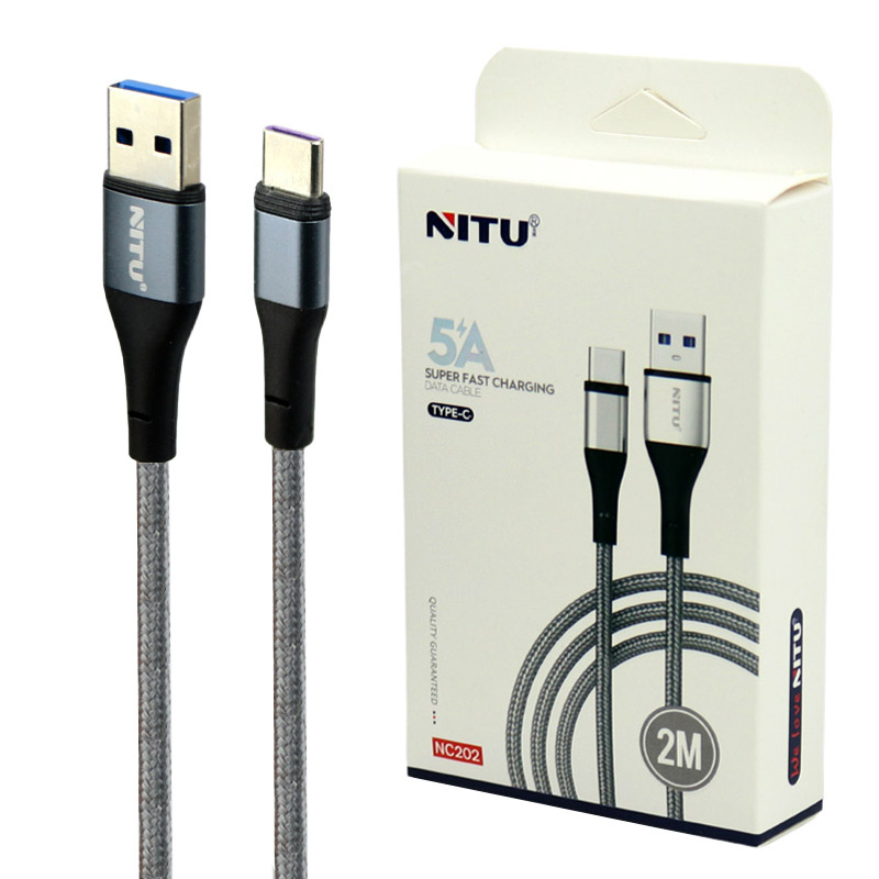 قیمت و خرید کابل تبدیل USB به USB-C نیتو مدل NC202 طول 2 متر