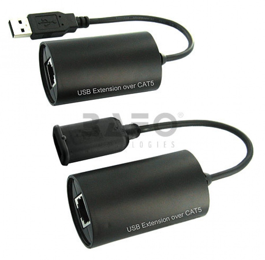 کابل - مبدل افزایش طول USB تا 100 متر - اکتیو تحت بستر شبکه