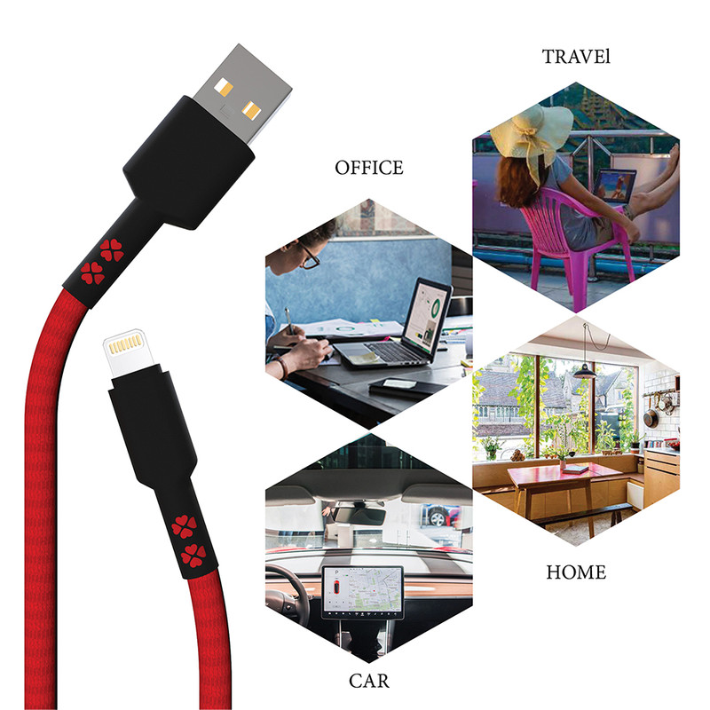 قیمت و خرید کابل تبدیل USB به لایتنینگ کلومن مدل kd-30 طول 1 متر