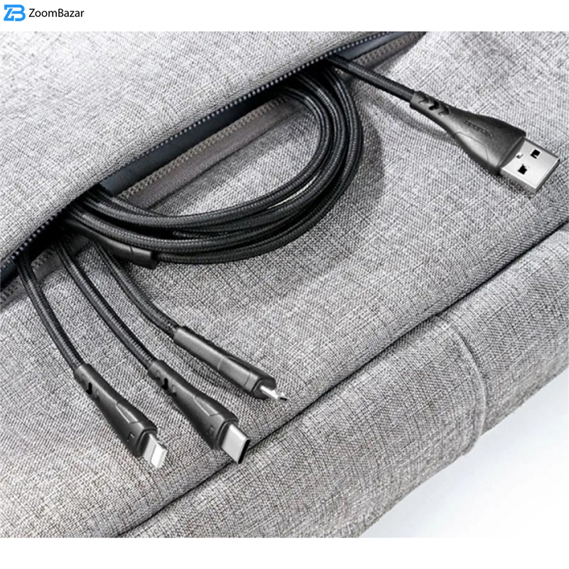 کابل تبدیل USB به Micro USB/ USB-C / لایتنینگ مک دودو مدل ca-6960 طول 1.2متر - زوم بازار
