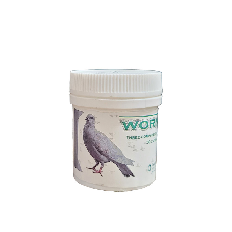 قیمت و خرید کپسول ضدانگل کبوتر پنتکس مدل Wormex بسته 50 عددی