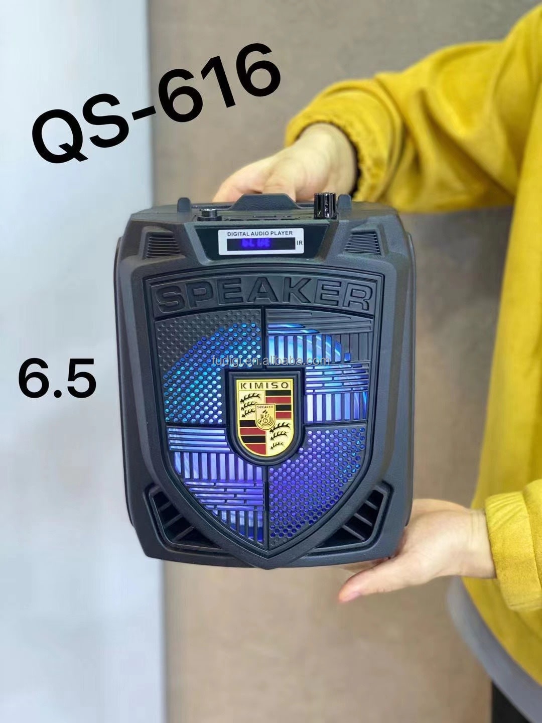 خرید اسپیکر چمدانی بلوتوثی رم و فلش خور Kimiso QS-616 - گجت کالا |بهترینسایت فروش کنسول بازی پلی استیشن و لوازم جانبی ارزان