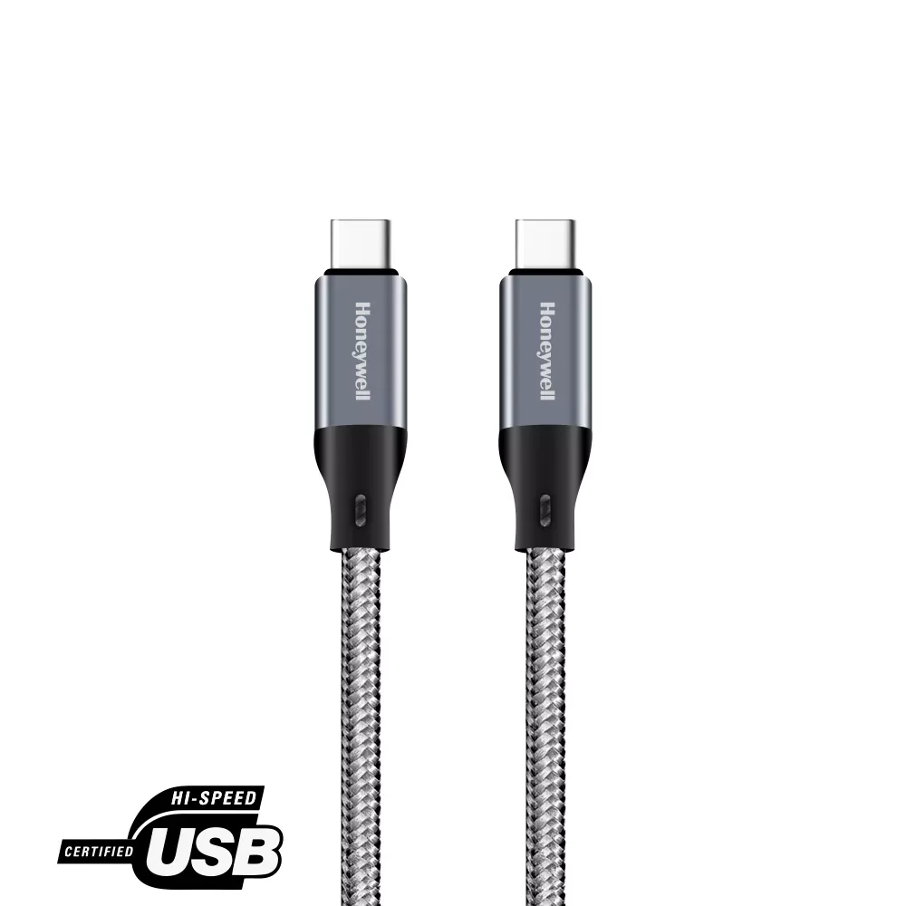 کابل تبدیل USB-C به USB-C هانیول به طول 1/2 متر مدل HC000039/CBL/1.2M/GRY/B- پوزیترون
