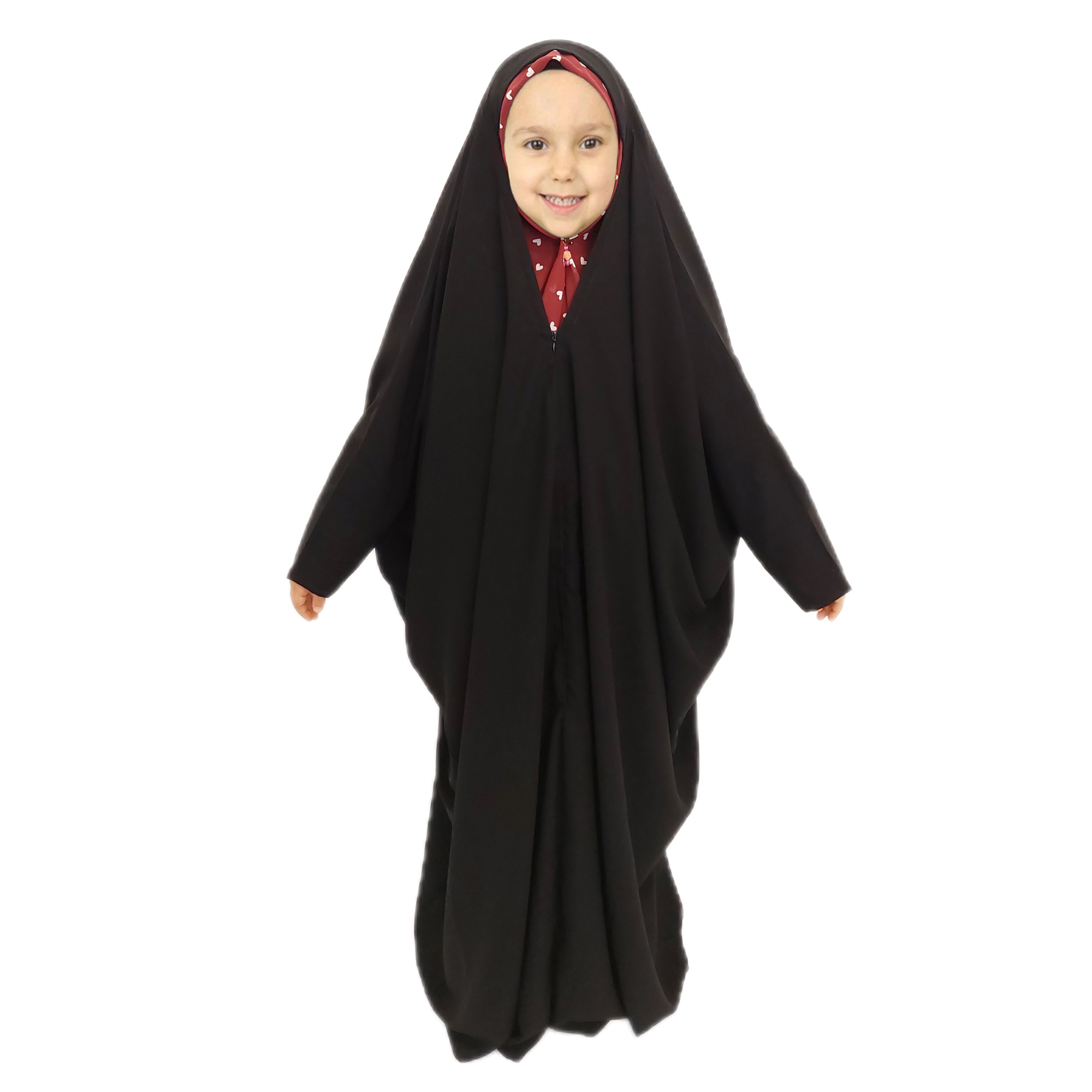 چادر ملی دخترانه حجاب فاطمی مدل اسود کد har1294