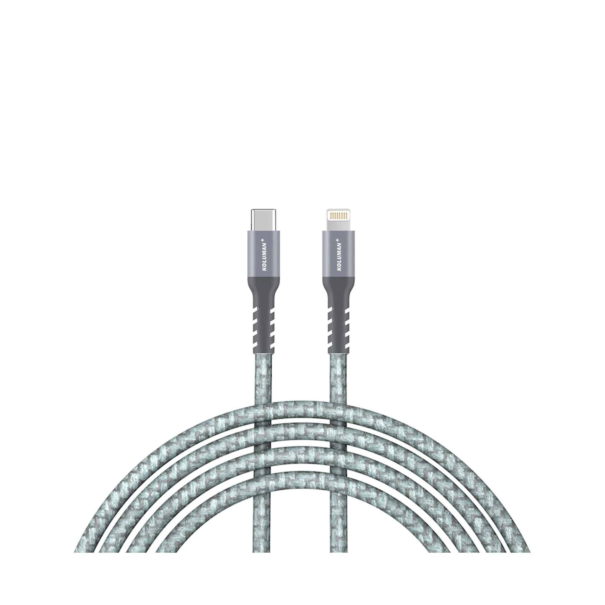 بهترین قیمت خرید کابل تبدیل USB-C به لایتنینگ کلومن پلاس مدل +K3 طول 1 متر| ذره بین