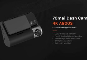 خرید و قیمت دوربین خودرو شیائومی مدل 70Mai Dash Cam A800S 4K ا 70mai DashCam 4K A800s | ترب
