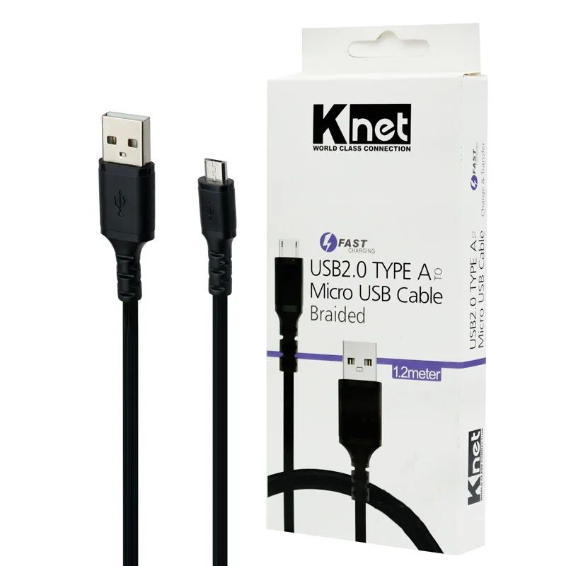 قیمت و خرید کابل تبدیل USB به microUSB کِی نت مدل K-CUMB2012 طول 1.2 متر