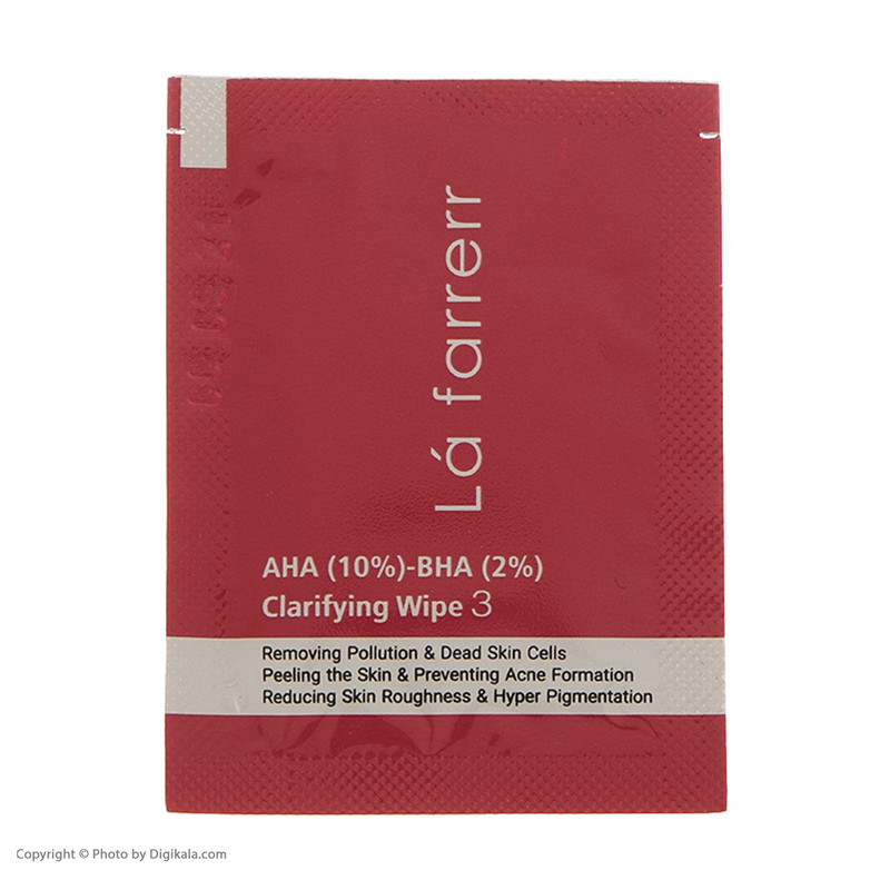 قیمت و خرید پد پاکسازی و لایه بردار پوست لافارر مدل AHA10% - BHA2% بسته 30عددی