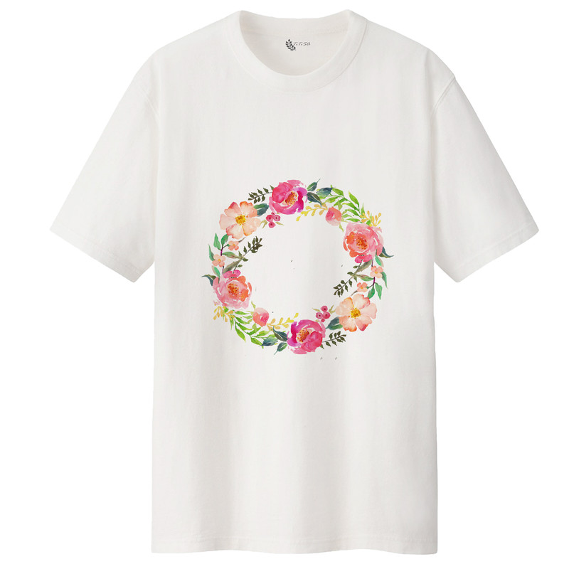 قیمت و خرید تی شرت لانگ زنانه مدل حلقه گل