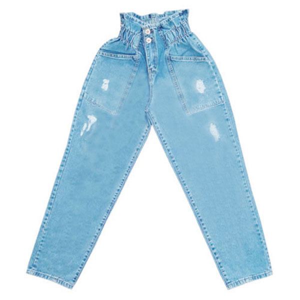 ✓ قیمت و مشخصات شلوار جین زنانه مدل مام استایل کد D-H - زیراکو ✓