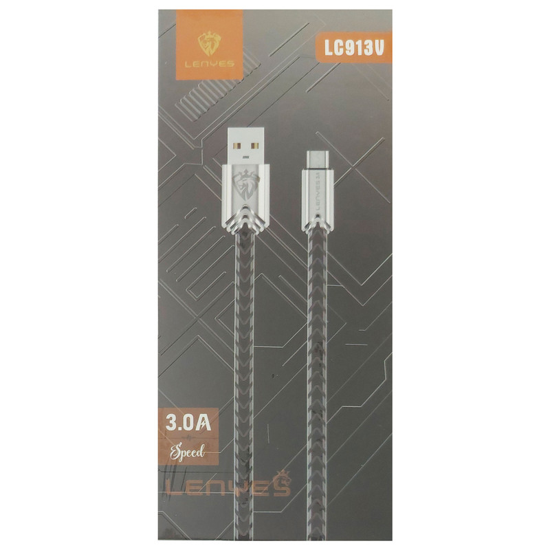 قیمت و خرید کابل تبدیل USB به microUSB لنیز مدل LC913V طول 1 متر