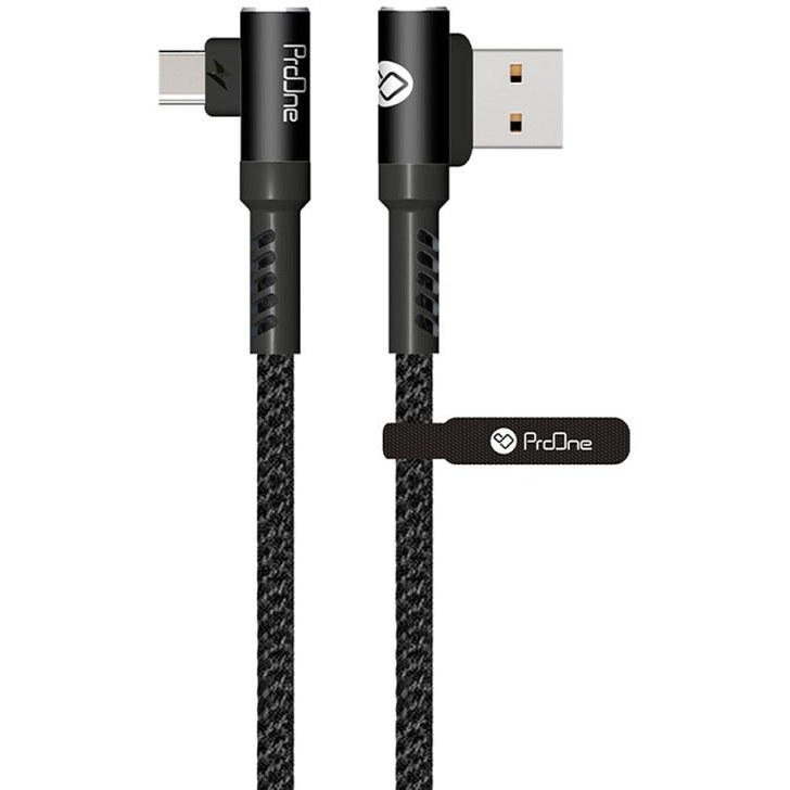 خرید و قیمت کابل تبدیل USB به Type-C پرووان مدل PCC240C طول 1 متر ا ProOnePCC240C USB To Type-C 1M | ترب