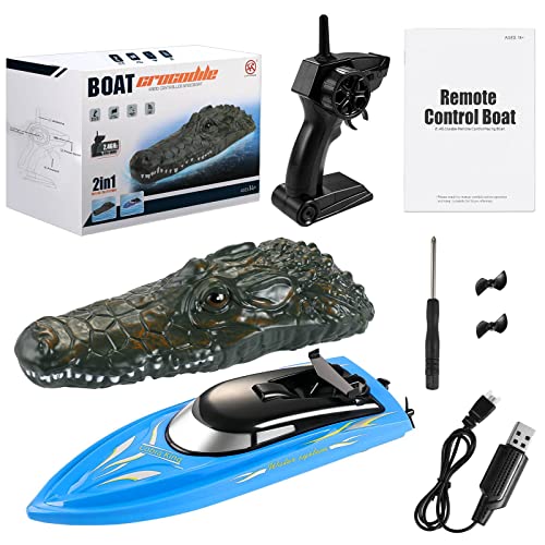 قایق کنترلی طرح تمساح Crocodile Boat 2 in 1 - فروشگاه اینترنتی اسباب بازیپاپینو تک بندرعباس