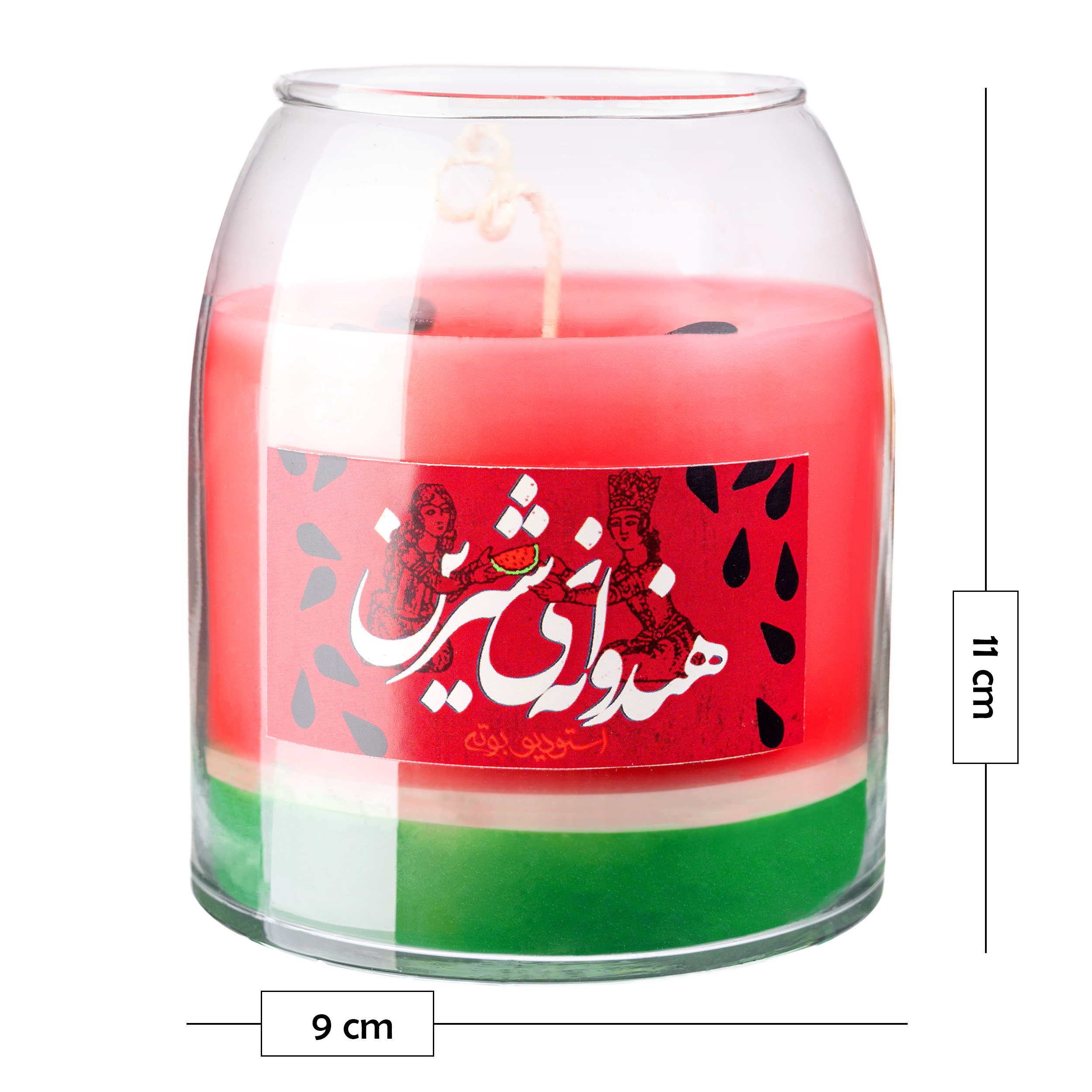 ✓ خرید آنلاین و قیمت شمع معطر مدل تنگ هندوانه شیرین شب یلدا [1403] | وکسی